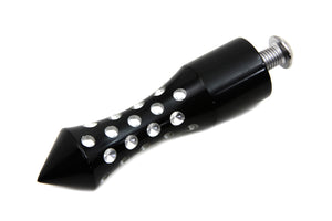 Black Agostini Shifter Footpeg Spike Style