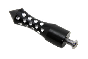 Black Agostini Shifter Footpeg Spike Style