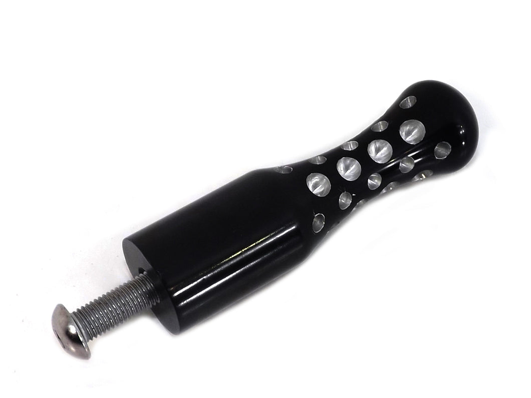 Black Agostini Shifter Footpeg Contour Style