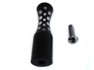 Black Agostini Shifter Footpeg Contour Style