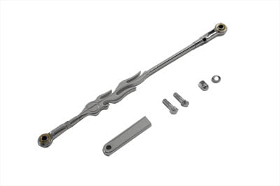 Chrome Flame Style Shifter Rod Kit 2000 / UP FXST 2000 / UP FLST