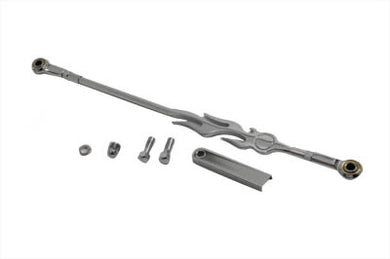 Chrome Flame Style Shifter Rod Kit 2000 / UP FXST 2000 / UP FLST