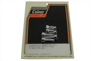 Windshield Mount Kit Polished 2002 / UP VRSC