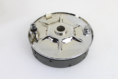 Rear Mechanical Brake Backing Plate Kit Chrome 1936 / 1940 EL 1941 / 1957 FL 1937 / 1948 VL