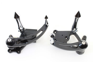 Black Billet Extended Forward Control Set 0 /  Custom application with 2000-UP mounting holes