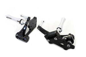 Black Billet Extended Forward Control Set 0 /  Custom application with 2000-UP mounting holes