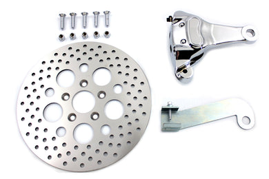 Chrome Rear 4 Piston Caliper and 11-1/2