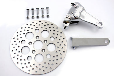 Chrome Rear 4 Piston Caliper and 11-1/2