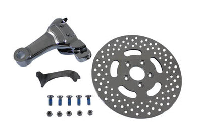 Chrome Rear 4 Piston Caliper and 11-1/2