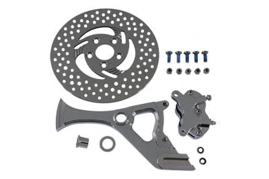 Chrome Rear 4 Piston Caliper and 11-1/2