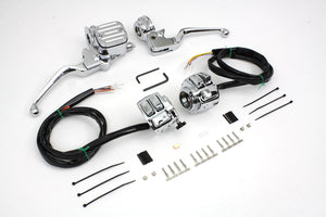 Chrome Handlebar Control Kit 1996 / 2006 FXST 1996 / 2006 FLST 1996 / 2006 FXD 1996 / 2003 XL