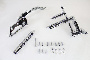 Billet Forward Control Kit Chrome 0 /  Custom application with pre-1999 mounting holes