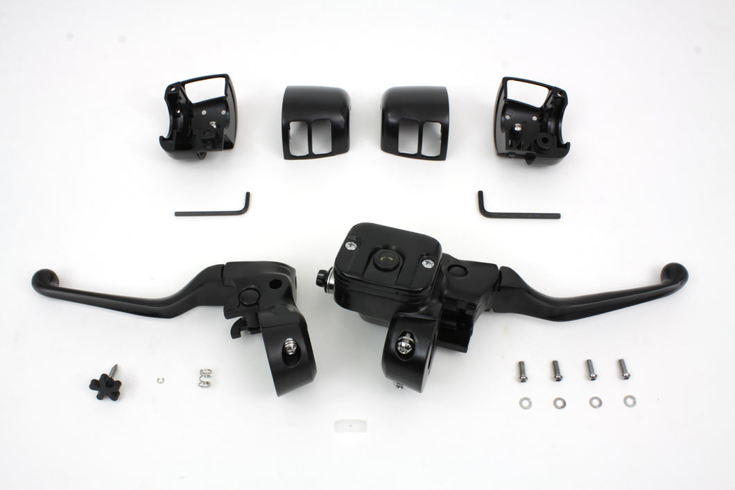 Smooth Contour Handlebar Control Kit Black 1996 / 2006 FLST 1996 / 2006 FXST 1996 / 2006 FXD 1996 / 2003 XL 1996 / 2006 FXDWG