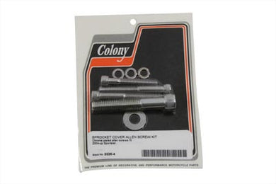 Sprocket Cover Screw Kit Chrome 2004 / UP XL