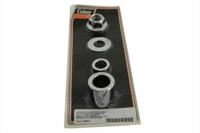 Rear Axle Spacer Kit Smooth Style Chrome 2005 / 2007 XL Rear Fitment