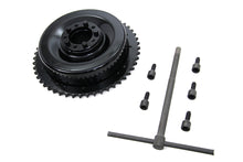 Load image into Gallery viewer, Rear Mechanical Brake Drum Black with Sprocket 1937 / 1948 UL 1936 / 1940 EL 1941 / 1957 FL