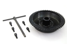 Load image into Gallery viewer, Rear Mechanical Brake Drum Black with Sprocket 1937 / 1948 UL 1936 / 1940 EL 1941 / 1957 FL