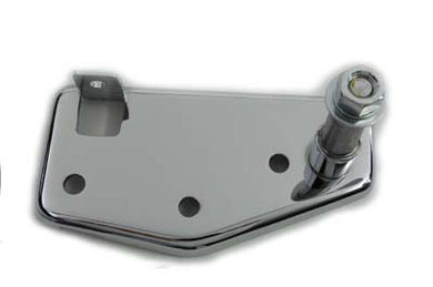 Rear Brake Pedal Mount Plate Chrome 1970 / 1978 FL