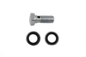 Chrome Brake Hose 10mm Banjo Bolt Kit 1982 / 2003 XL 1994 / 2010 FXD 1982 / 2009 FLT
