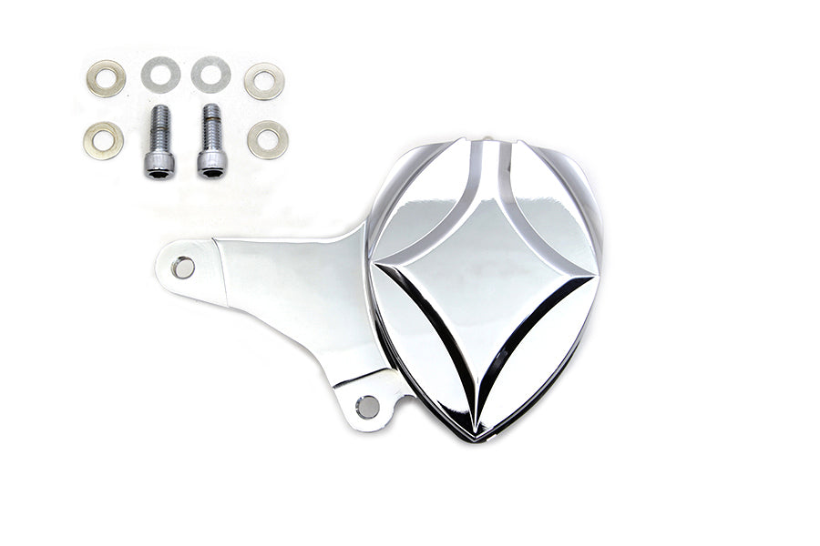 Chrome Billet Front 2 Piston Caliper with Bracket 1984 / 1999 FXST 1984 / 1999 XL 1986 / 1999 FLST 1991 / 1999 FXD 1984 / 1994 FXR