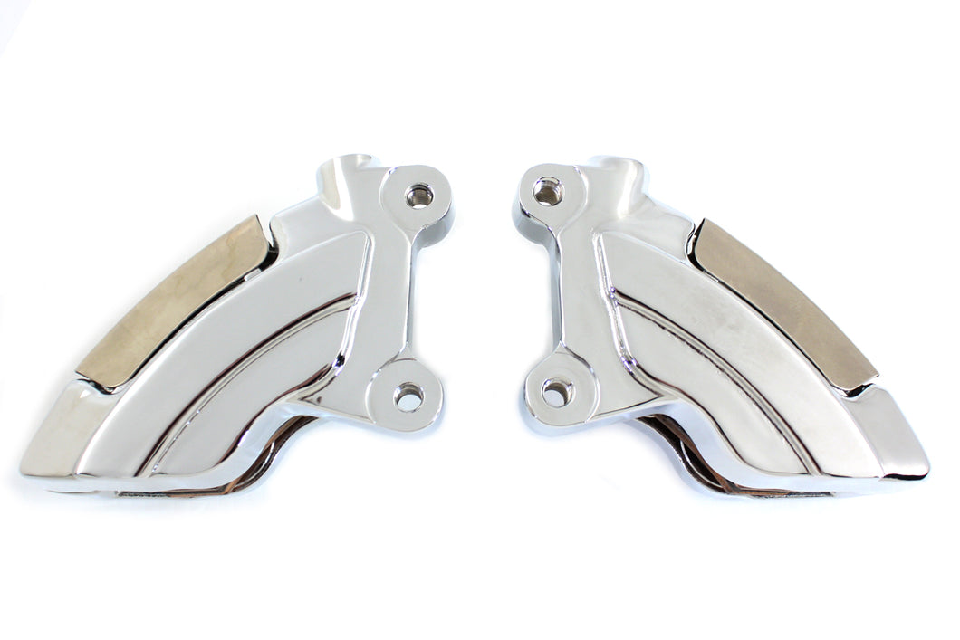 Chrome Front 4 Piston Caliper Set 2008 / UP FLT
