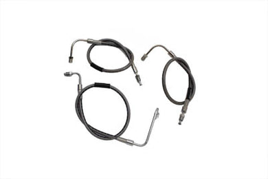 Stainless Steel Front Brake Hoses 23-3/4 and 21 1981 / 1981 FXS 1981 / 1981 FX