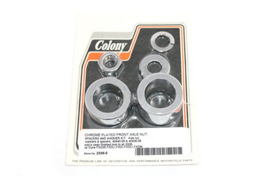 Front Axle Spacer Kit Smooth Style Chrome 2006 / 2007 FXD not for FXDWG