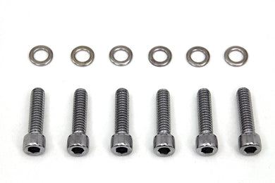 Transmission Shifter Cover Screw Kit Chrome 2006 / 2017 FXD