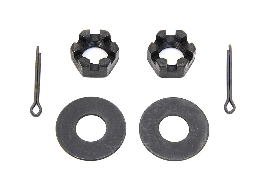 Rear Axle Nut and Lock Kit Parkerized 1932 / 1973 G