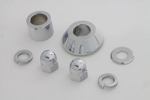 Front Axle Spacer Kit Smooth Style Chrome 2007 / UP FXSTD Front Fitment