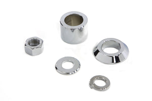 Front Axle Spacer Kit Smooth Style Chrome 2007 / UP FLSTC Front Fitment2007 / UP FLSTN Front Fitment