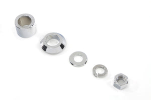 Front Axle Spacer Kit Smooth Style Chrome 2007 / UP FLSTC Front Fitment2007 / UP FLSTN Front Fitment