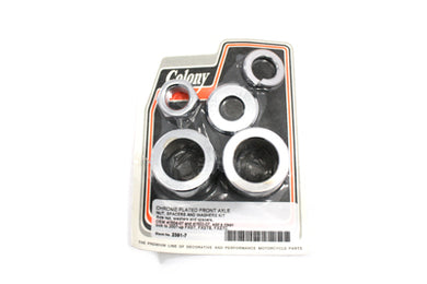Front Axle Spacer Kit Smooth Style Chrome 2007 / 2017 FXST Front Fitment2007 / 2017 FXSTB Front Fitment2007 / 2017 FXSTC Front Fitment