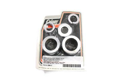 Front Axle Spacer Kit Smooth Style Chrome 2007 / 2017 FXST Front Fitment2007 / 2017 FXSTB Front Fitment2007 / 2017 FXSTC Front Fitment