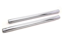 Load image into Gallery viewer, Chrome Fork Tube Set 2 Over Stock 1997 / 2013 FLT 1997 / 2013 FLHR 1997 / 2013 FLHT 2000 / 2017 FXST 2000 / 2017 FLST 2000 / 2005 FXDWG 41mm