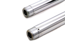 Load image into Gallery viewer, Chrome Fork Tube Set 2 Over Stock 1997 / 2013 FLT 1997 / 2013 FLHR 1997 / 2013 FLHT 2000 / 2017 FXST 2000 / 2017 FLST 2000 / 2005 FXDWG 41mm