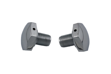 Chrome Fork Tube Caps Vented 1949 / 1976 FL