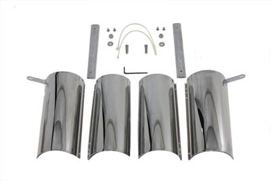 Chrome Upper Fork Covers 1986 / 1996 FLTC 1987 / 1993 FLHS 1998 / 2013 FLTR