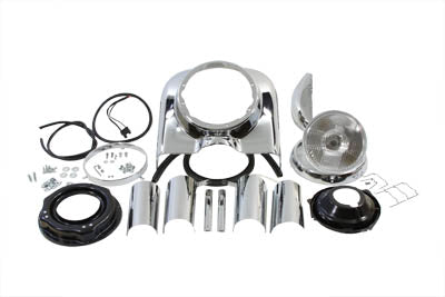 7 Headlamp Cowl Kit Chrome 1987 / 1992 FLHS