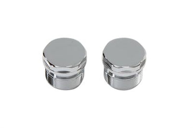 Chrome Top Fork Tube Plugs without Hole 1988 / UP XL 1988 / 1994 FXR 1991 / 2017 FXD