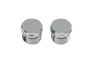 Chrome Top Fork Tube Plugs without Hole 1988 / UP XL 1988 / 1994 FXR 1991 / 2017 FXD