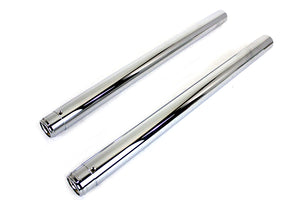 Chrome Fork Tube Set Stock Length 1984 / 1996 FLT 1984 / 1996 FLHT 1984 / 1999 FXST 1984 / 1999 FXSTC 1986 / 1999 FLST 1986 / 1999 FLSTF 1986 / 1999 FLSTN 1993 / 1999 FXDWG 1985 / 1986 FXWG 41mm
