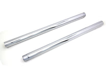 Load image into Gallery viewer, Chrome Fork Tube Set 4 Over Stock 1984 / 1996 FLT 1984 / 1996 FLHT 1984 / 1999 FXST 1984 / 1999 FXSTC 1986 / 1999 FLST 1986 / 1999 FLSTF 1986 / 1999 FLSTN 1993 / 1999 FXDWG 1985 / 1986 FXWG 41mm