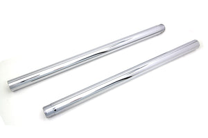 Chrome Fork Tube Set 4 Over Stock 1984 / 1996 FLT 1984 / 1996 FLHT 1984 / 1999 FXST 1984 / 1999 FXSTC 1986 / 1999 FLST 1986 / 1999 FLSTF 1986 / 1999 FLSTN 1993 / 1999 FXDWG 1985 / 1986 FXWG 41mm