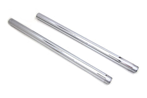 Chrome Fork Tube Set 4 Over Stock 1984 / 1996 FLT 1984 / 1996 FLHT 1984 / 1999 FXST 1984 / 1999 FXSTC 1986 / 1999 FLST 1986 / 1999 FLSTF 1986 / 1999 FLSTN 1993 / 1999 FXDWG 1985 / 1986 FXWG 41mm