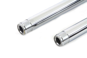 Chrome Fork Tube Set 8 Over Stock 1984 / 1996 FLT 1984 / 1996 FLHT 1984 / 1999 FXST 1984 / 1999 FXSTC 1986 / 1999 FLST 1986 / 1999 FLSTN 1986 / 1999 FLSTF 1993 / 1999 FXDWG 1985 / 1986 FXWG 41mm