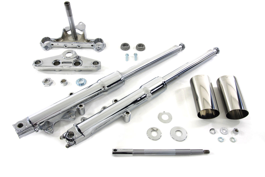 41mm Fork Assembly with Chrome Sliders Stock Length 0 /  Custom application0 /  Custom application