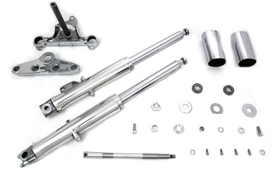41mm Fork Assembly with Polished Sliders Single Disc 1972 / 1984 FL