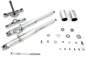 41mm Fork Assembly with Polished Sliders Single Disc 1972 / 1984 FL