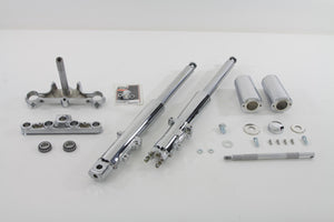 Fork Assembly with Chrome Sliders Stock Length 2000 / 2006 FLST